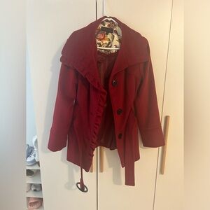 Burgundy Red Steve Madden Coat